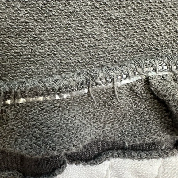 Chaser Black Women’s Soft Cozy High Waist Ruffle Hem Drawstring Shorts - Picture 10 of 13